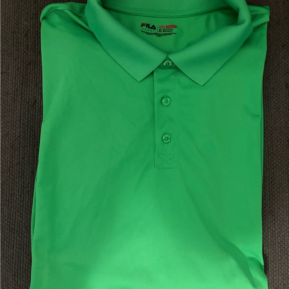 Fila Vibrant Green Golf Polo